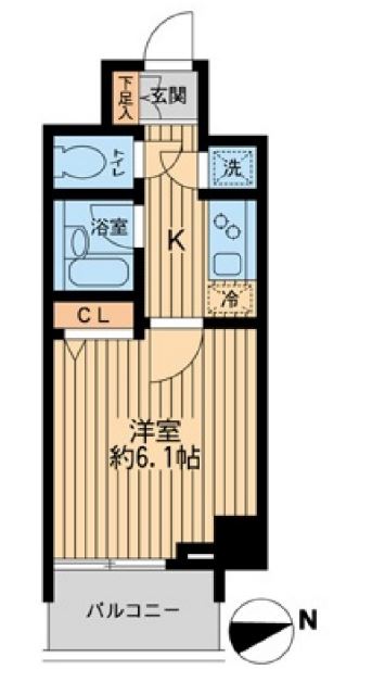 ＨＦ早稲田レジデンス２　1003号室　間取り