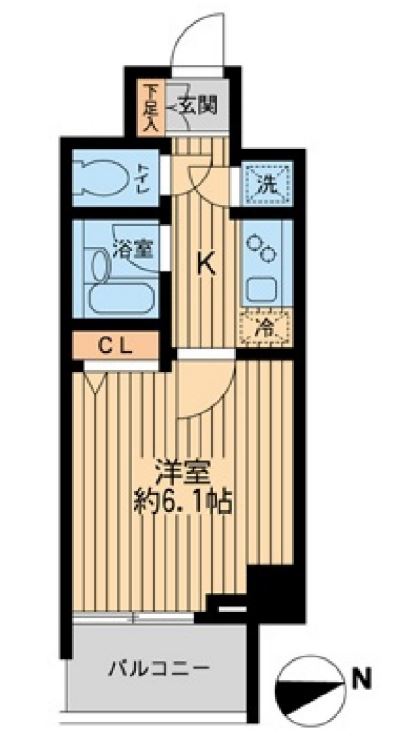 ＨＦ早稲田レジデンス２　702号室　間取り