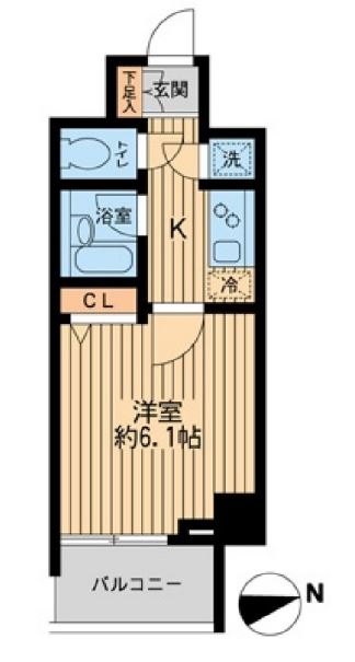 ＨＦ早稲田レジデンス２　203号室　間取り
