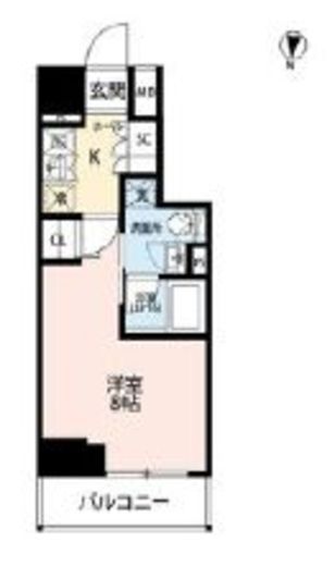 プレール・ドゥーク神楽坂　902号室　間取り