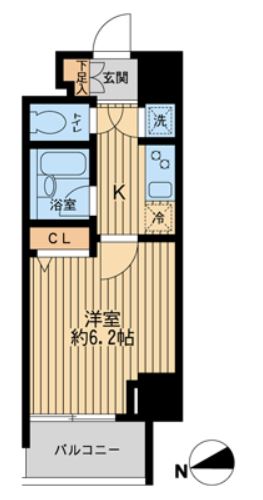 ＨＦ早稲田レジデンス　401号室　間取り
