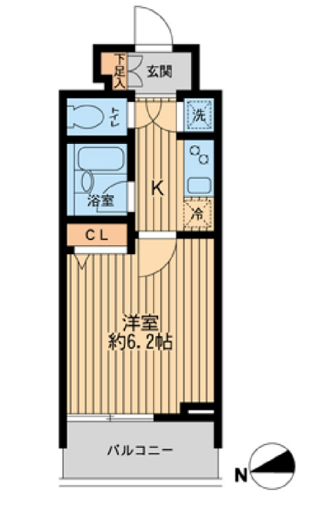 ＨＦ早稲田レジデンス　1002号室　間取り