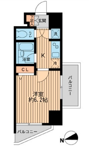 ＨＦ早稲田レジデンス　801号室　間取り