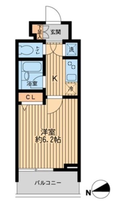 ＨＦ早稲田レジデンス　602号室　間取り