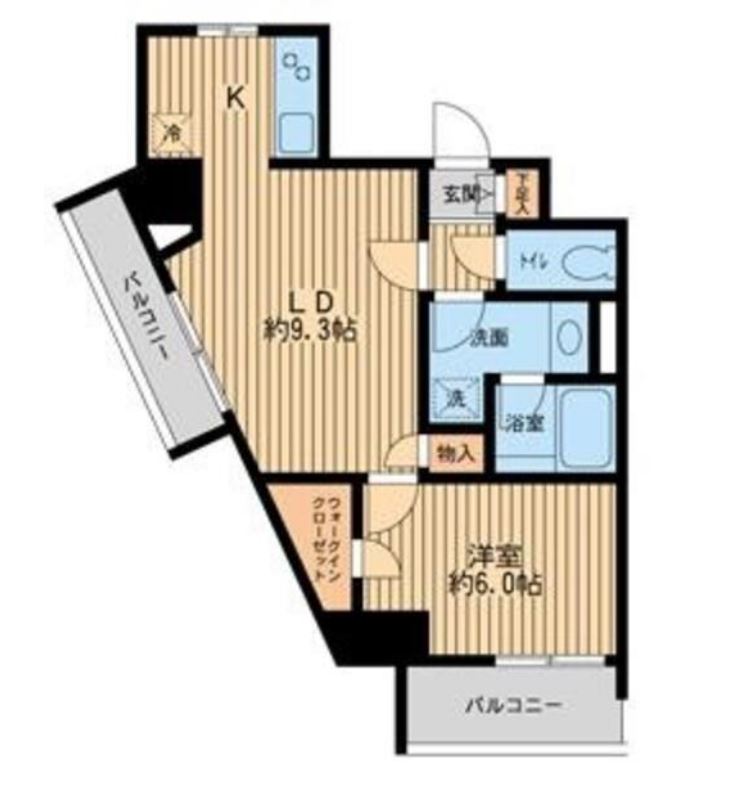 ＨＦ早稲田レジデンス　1006号室　間取り