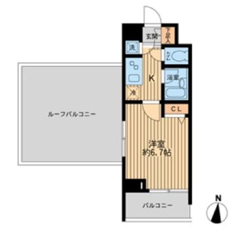 ＨＦ早稲田レジデンス　609号室　間取り