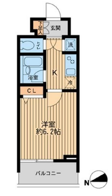 ＨＦ早稲田レジデンス　802号室　間取り