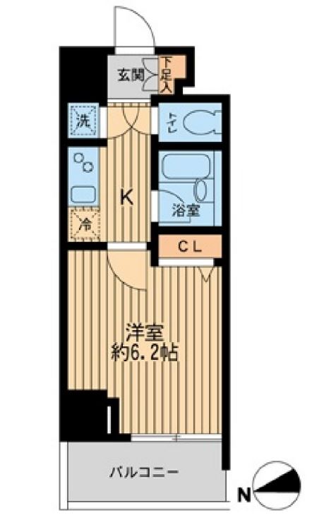 ＨＦ早稲田レジデンス　603号室　間取り