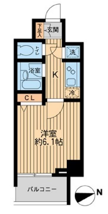 ＨＦ早稲田レジデンス　702号室　間取り