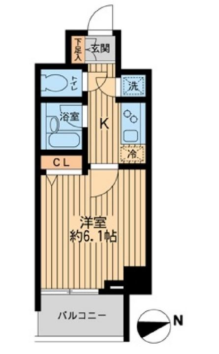 ＨＦ早稲田レジデンス　1402号室　間取り