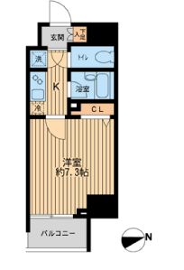 ＨＦ早稲田レジデンス　1004号室　間取り