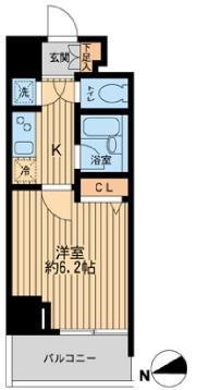 HF早稲田レジデンス　103号室　間取り