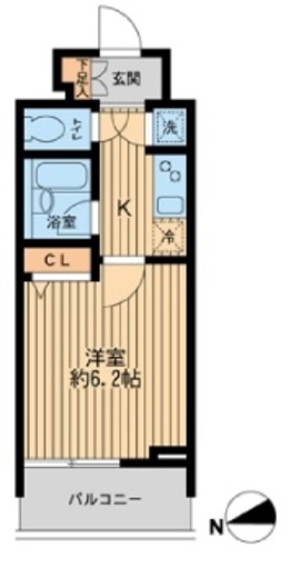 ＨＦ早稲田レジデンス　1302号室　間取り