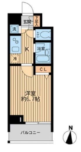 HF早稲田レジデンス　311号室　間取り