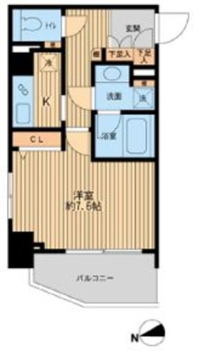 HF早稲田レジデンス　417号室　間取り