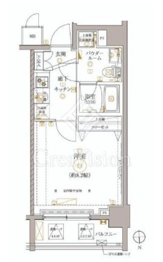 レアライズ高田馬場　201号室　間取り