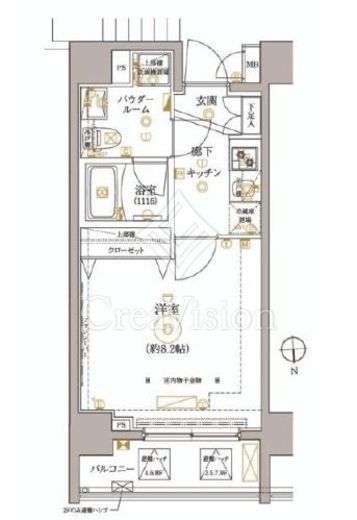 レアライズ高田馬場　403号室　間取り