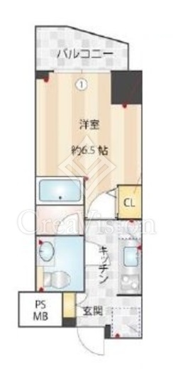 ニューガイアリルーム芝No.28　702号室　間取り