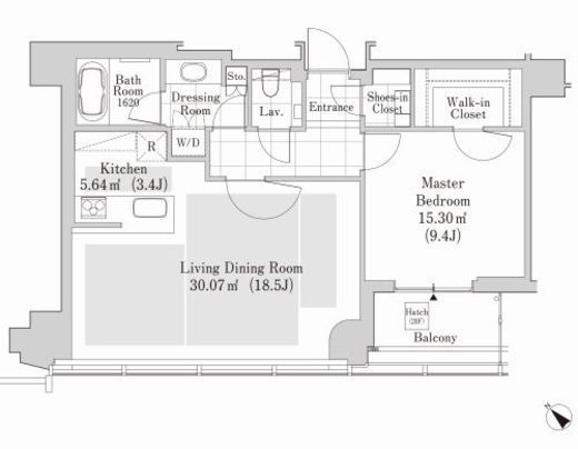 ラ・トゥール渋谷宇田川　1901号室　間取り