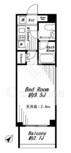 神宮前コートA　304号室　間取り