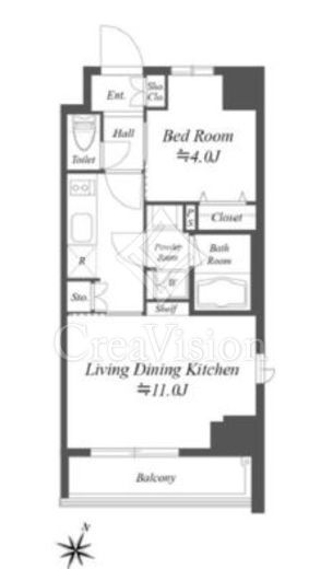 グランパセオ笹塚　704号室　間取り