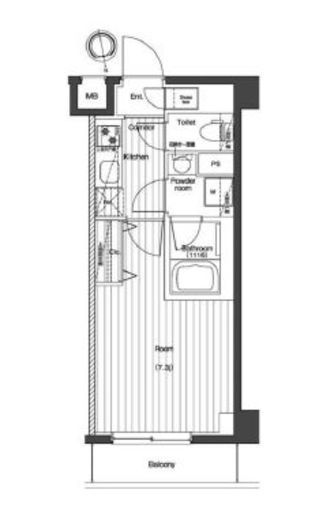 プレミアムキューブG北新宿　602号室　間取り