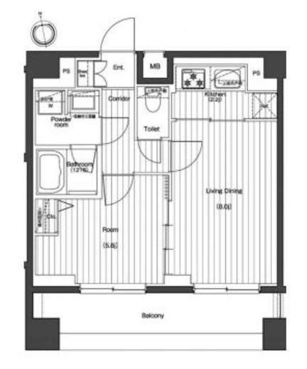 プレミアムキューブG北新宿　708号室　間取り