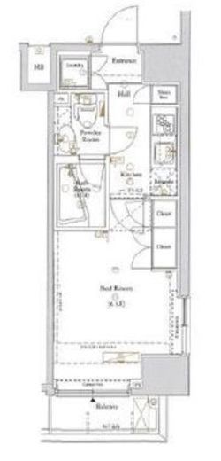 アクサス代々木アジールコート　1005号室　間取り