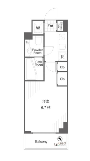 アクサス代々木アジールコート　402号室　間取り