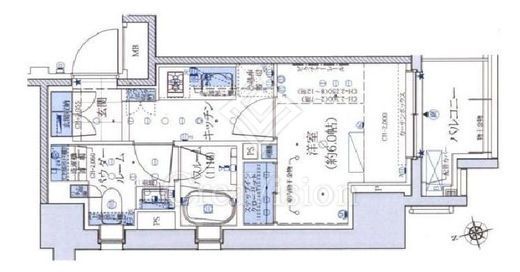 アトラス西早稲田　502号室　間取り