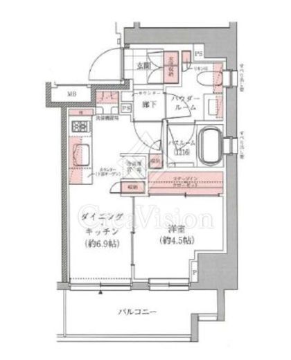 アトラス西早稲田　501号室　間取り