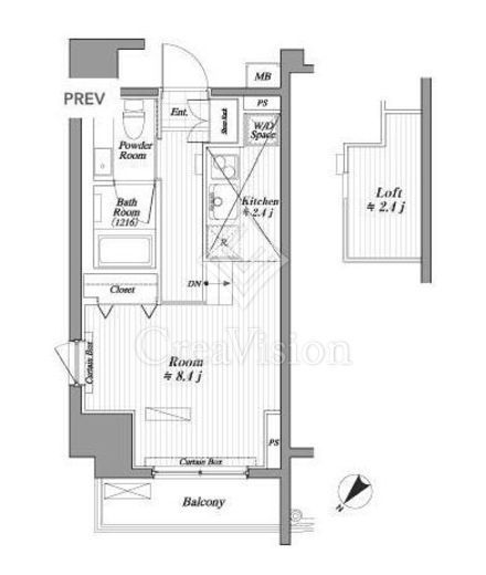 ブランシック白金台　203号室　間取り
