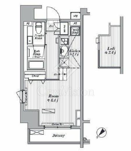 ブランシック白金台　403号室　間取り
