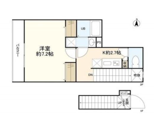 ウェルスクエアイズム四谷大京町　205号室　間取り