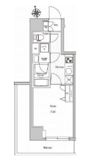 プレミアムキューブジー東新宿　405号室　間取り