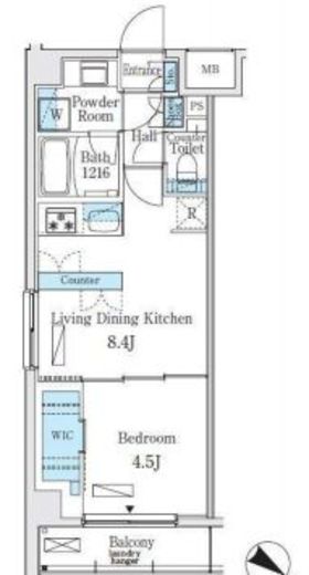 ライズ代々木3　201号室　間取り