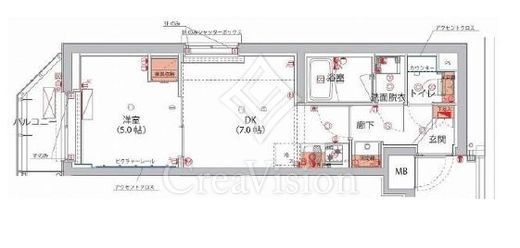 ハーモニーレジデンス神楽坂ヒルズthird　206号室　間取り