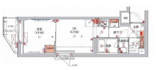 ハーモニーレジデンス神楽坂ヒルズthird　301号室　間取り