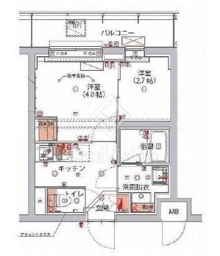 ハーモニーレジデンス神楽坂ヒルズthird　309号室　間取り