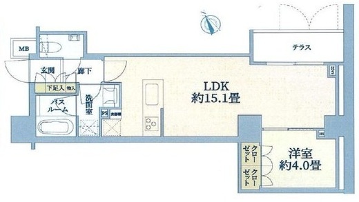 オープンレジデンシア代々木公園　108号室　間取り
