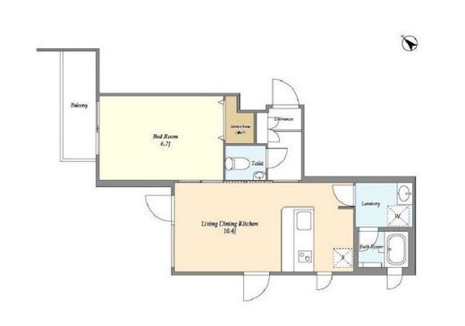 南平台ヒルトップハウス　202号室　間取り