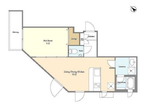 南平台ヒルトップハウス　502号室　間取り