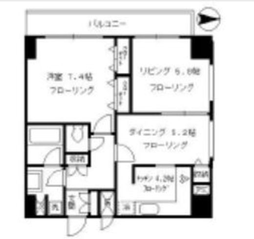ガーデンクレスト　502号室　間取り