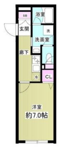 スタンズ神楽坂　303号室　間取り