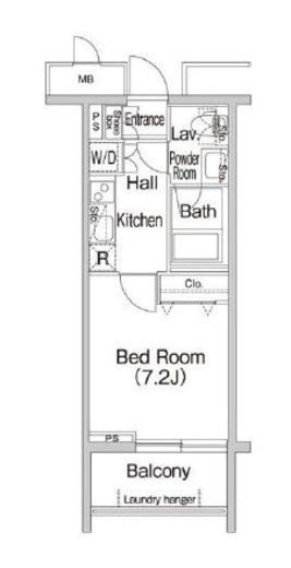 コンフォリア中落合　210号室　間取り