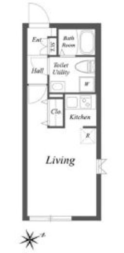 パセオ四ツ谷　402号室　間取り