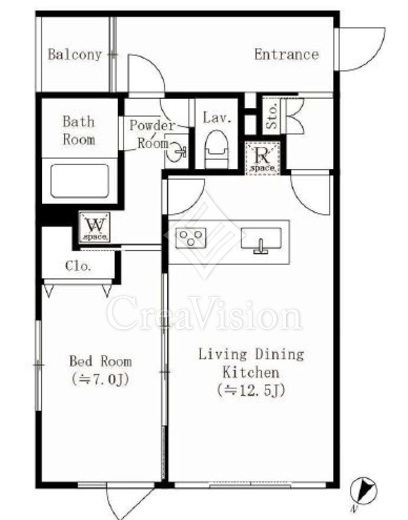 ビバリー代々木上原　101号室　間取り