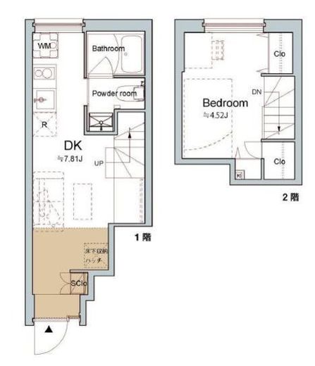 Pair新大久保　105号室　間取り