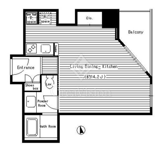 レガーロ西早稲田　1004号室　間取り