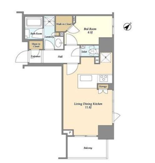 ドゥーエ月島2　201号室　間取り